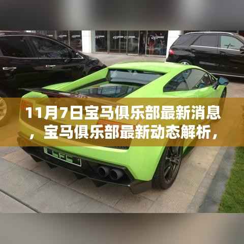 11月7日宝马俱乐部最新动态深度解析,聚焦新消息,某某观点独到阐述