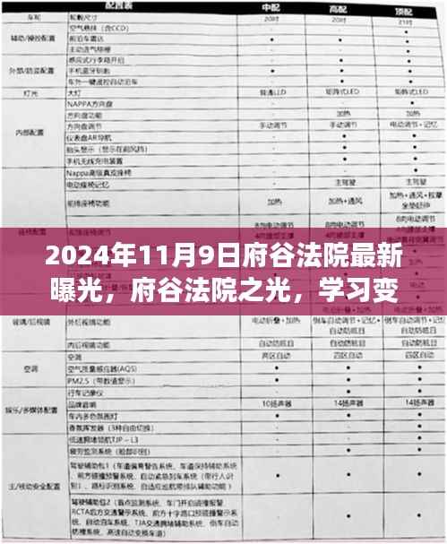 府谷法院之光,励志篇章下的自信塑造与变化学习曝光纪实(2024年11月9日)
