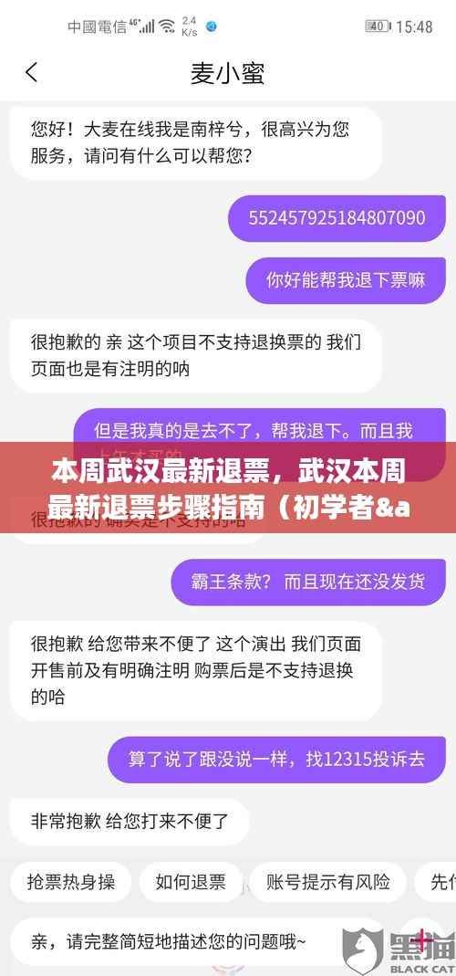 武汉本周退票指南,初学者与进阶用户适用的退票步骤详解