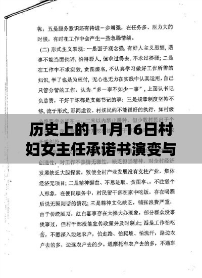 历史上的11月16日村妇女主任承诺书演变与反思,承诺书的演变之路及其启示