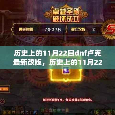 历史上的11月22日DNF卢克改版深度解析与评测