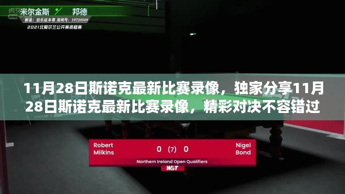 独家分享,11月28日斯诺克最新比赛录像,精彩对决不容错过!