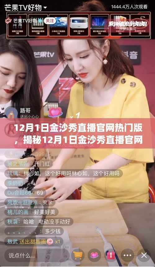 揭秘,12月1日金沙秀直播官网热门版活动亮点与特色解读