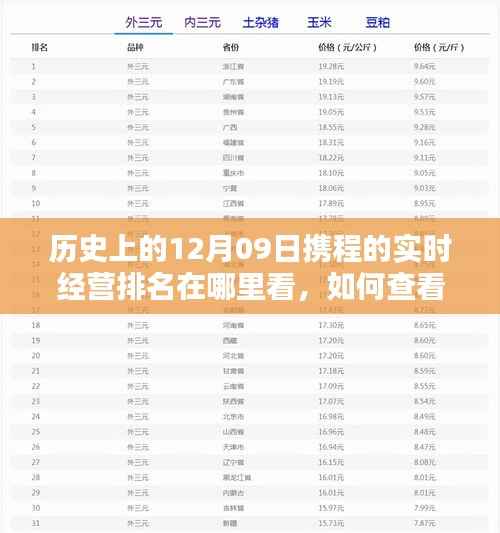 如何查看历史上的携程实时经营排名,详细步骤指南(附历史排名查询入口)