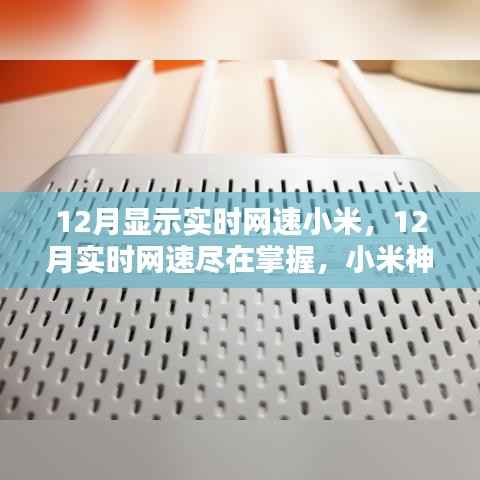 小米神器,实时网速尽在掌控,畅享超快网络体验!
