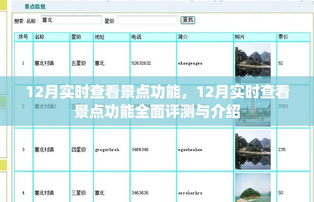 12月实时查看景点功能全面解析与评测