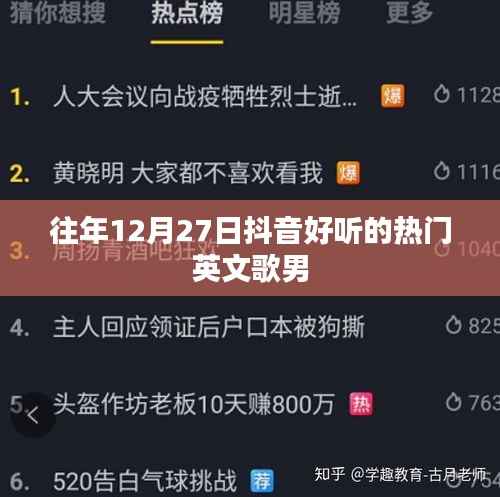 抖音热门英文歌曲推荐,男声精选榜单