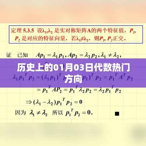 历史上的代数热门方向,聚焦一月三日