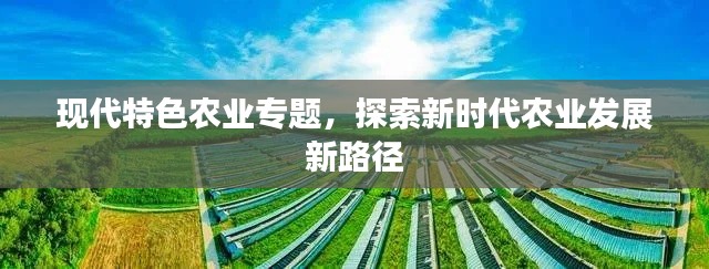 现代特色农业专题,探索新时代农业发展新路径