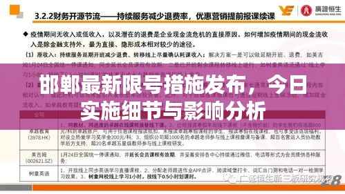 邯郸最新限号措施发布,今日实施细节与影响分析