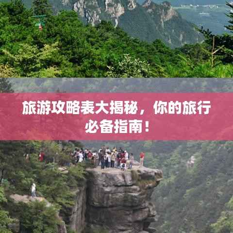 旅游攻略表大揭秘,你的旅行必备指南!