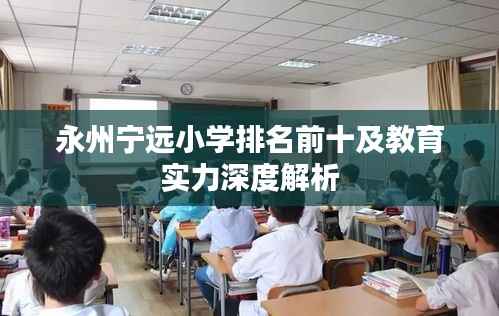 永州宁远小学排名前十及教育实力深度解析